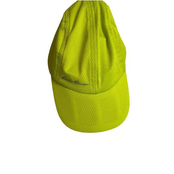 EDDIE BAUER Yellow Hat Running FREE SHADE LIGHTWEIGHT HIKING HAT STRETCH - Picture 3 of 5